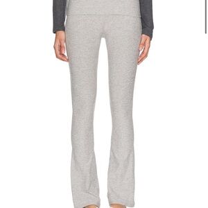 Beyond Yoga Light Gray Flare Pants